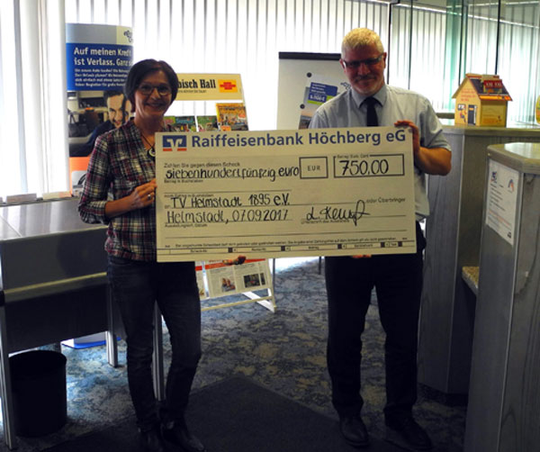 Spende der Raiffeisenbank Höchberg eG