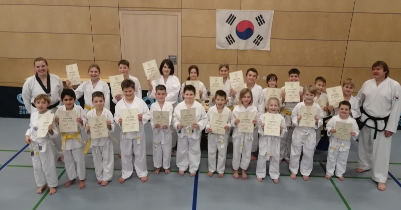 Taekwondo Kinder Kup-Prüfung