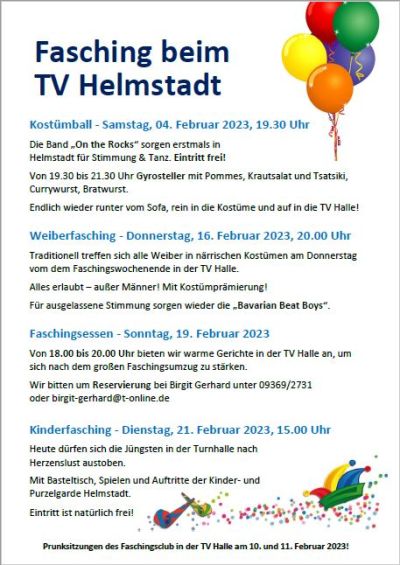 Fasching beim TV!